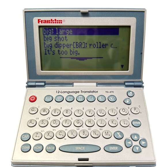 Franklin TG-470 12 Language Translator European Travel Technology Dictonary - Picture 4 of 10